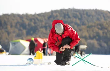 ice fishing